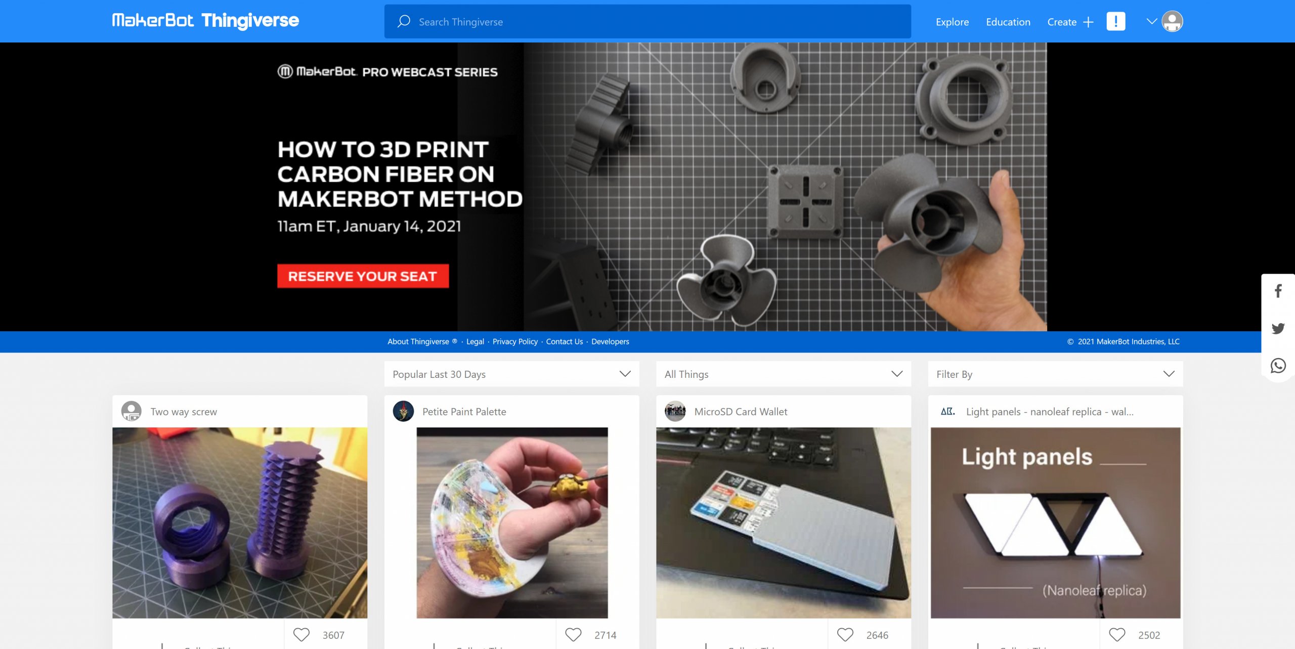 Thingiverse - CoSci Blog
